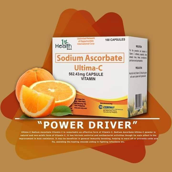 Vitamins na pampataba 10 caps Ultima C 562.43mg Sodium Ascorbate