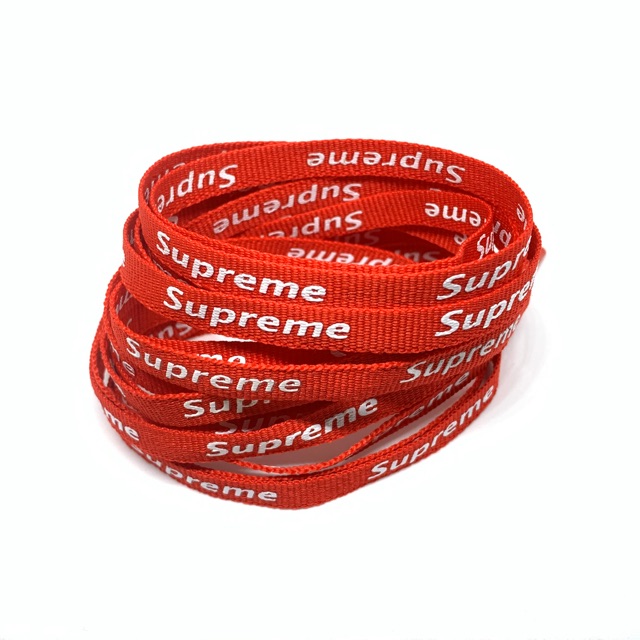 Red Supreme Flat cotton shoelaces Shopee Philippines