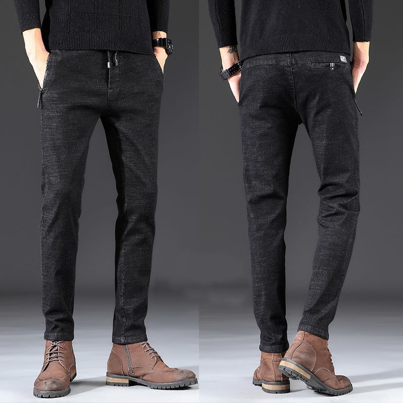 black khaki jeans