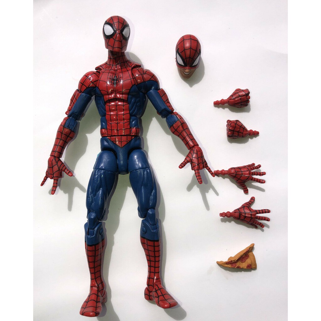 marvel legends pizza spiderman