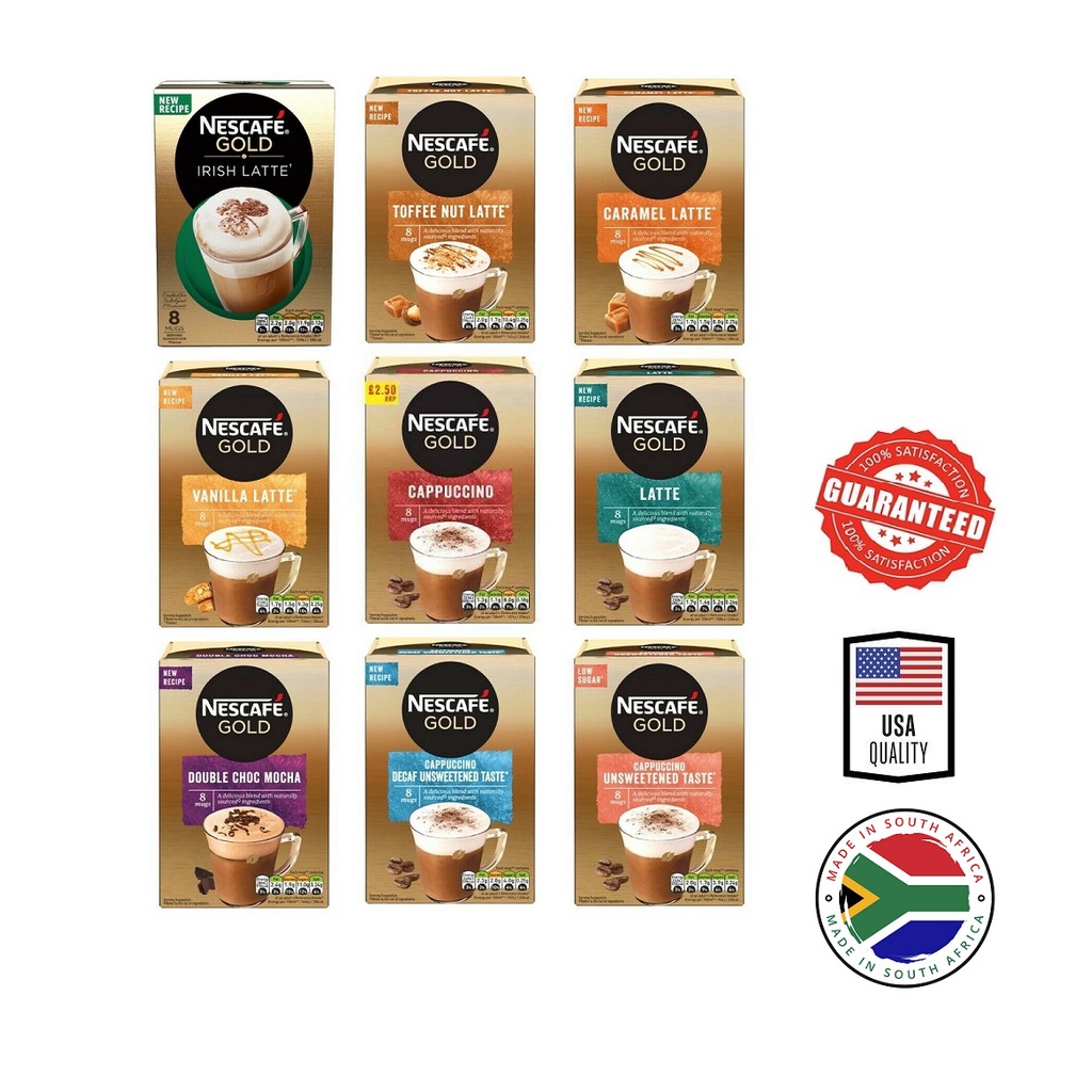 Nescafe Gold 8 Mugs Sachets Instant Coffee 124g Shopee Philippines