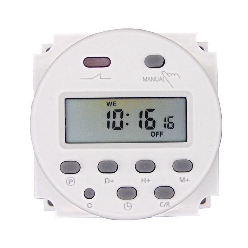 QeeShow 7 Days Timer Switch 12V 220V CN101A Time Relay Programmable