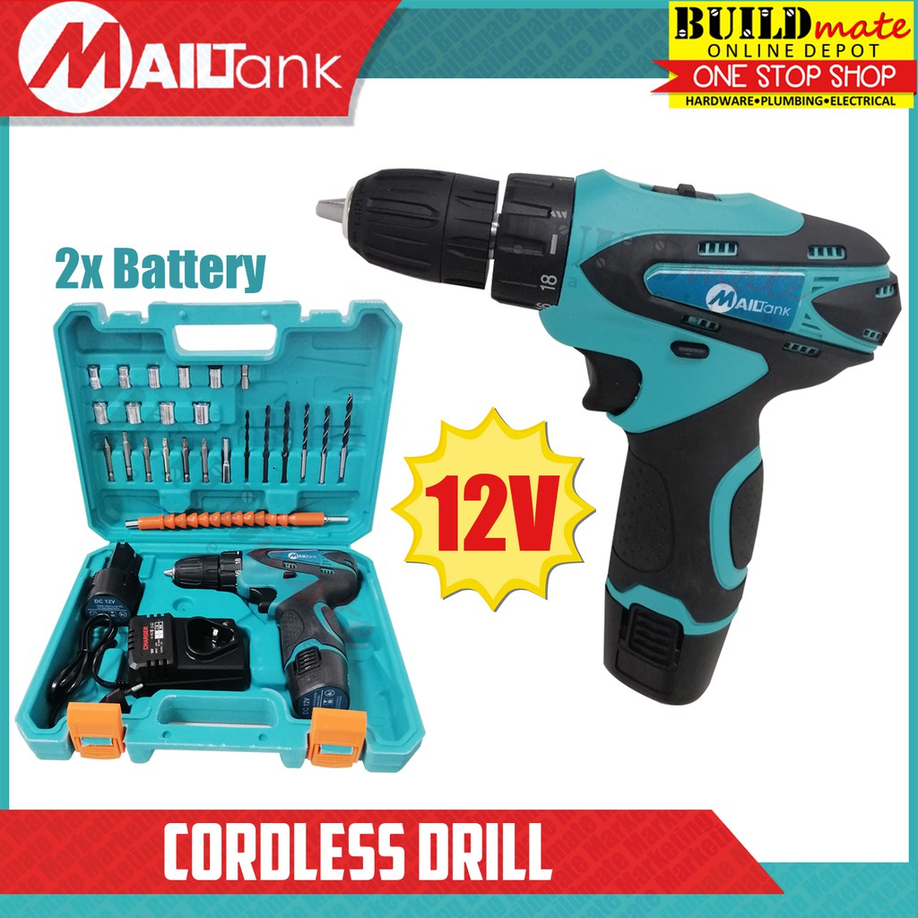 MAILTANK 12V Cordless Drill •BUILDMATE• Shopee Philippines