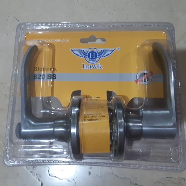 Doorknob Lever Type Stainless Steel Lockset Door Knob Hawk Mega One