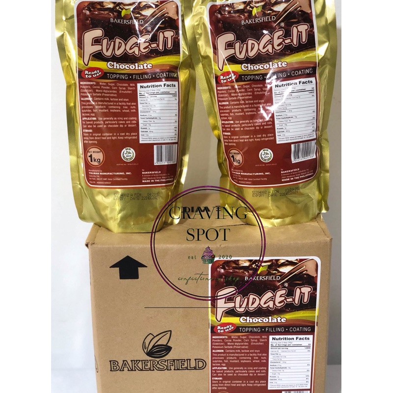 BAKERSFIELD FUDGE IT CHOCOLATE/Expiration Date DECEMBER 2022 Shopee