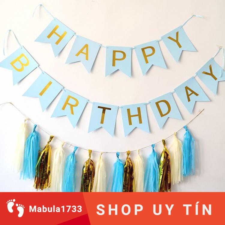Happy birthday string, HPBD text string birthday decoration Shopee