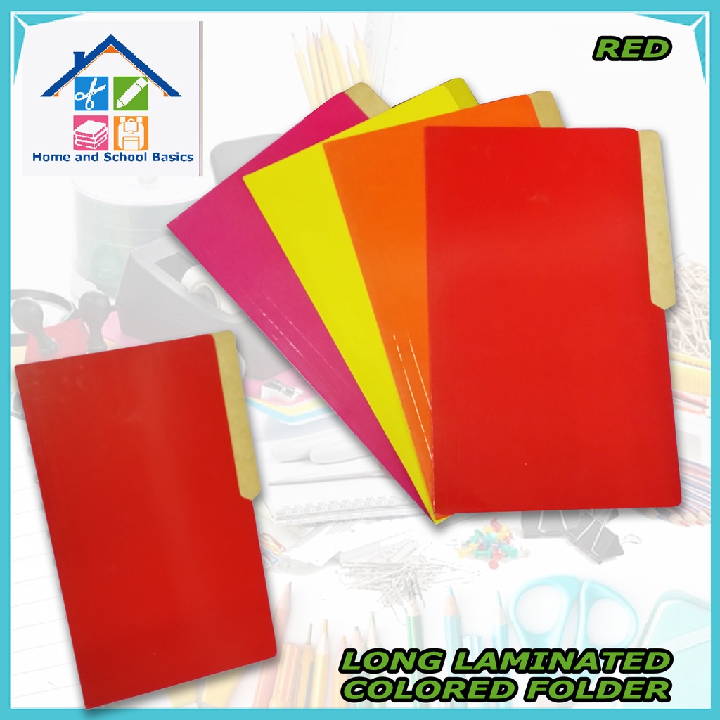 Long laminated Colored Folder Thick Paper Board Folders Filing
