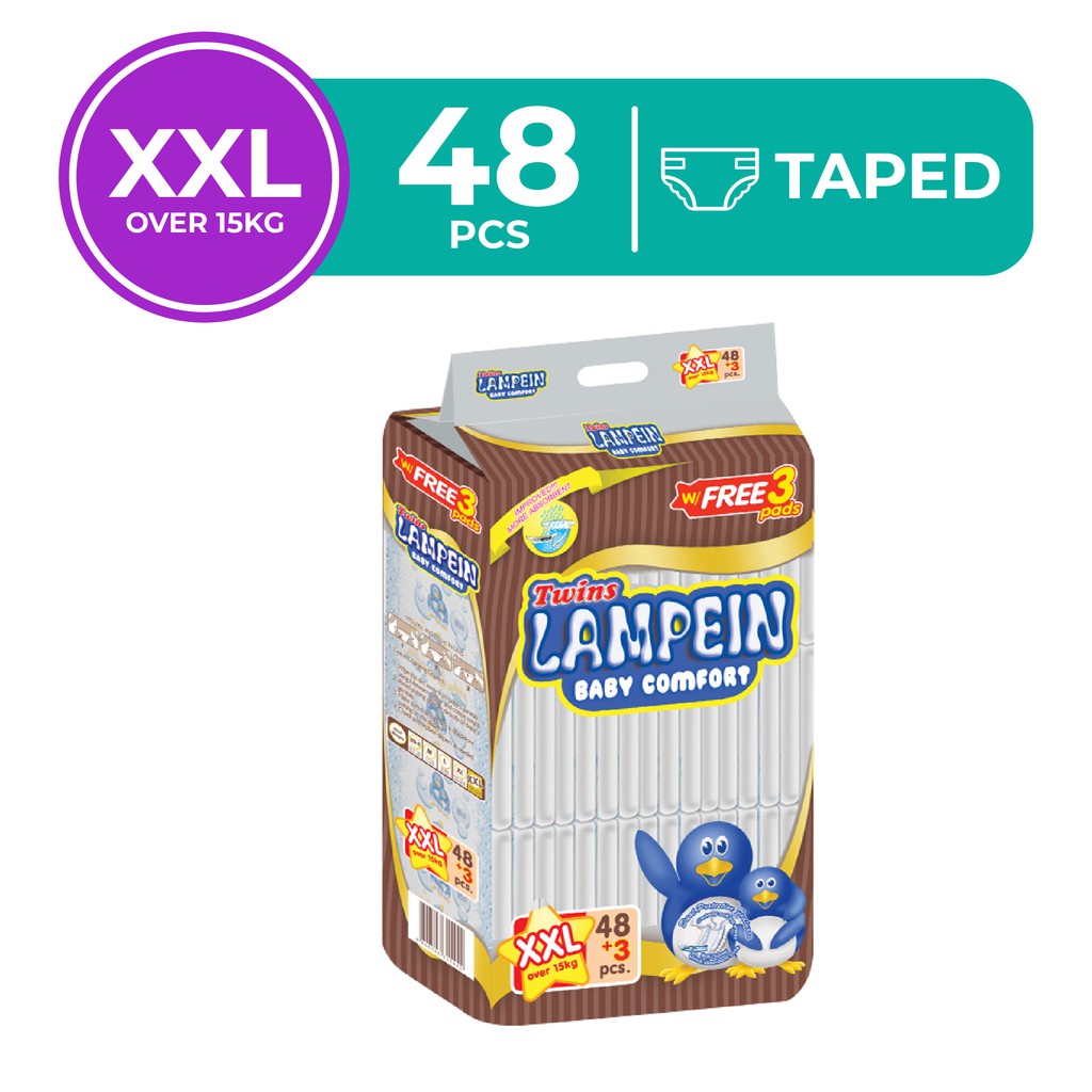 Lampein Baby Diaper Jumbo Pack XXL 48 Shopee Philippines
