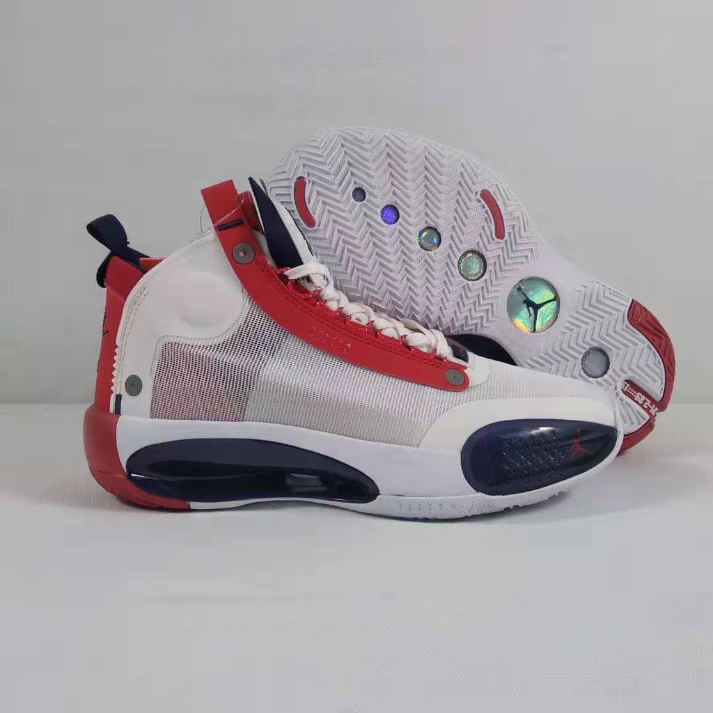 jordan 34 white red