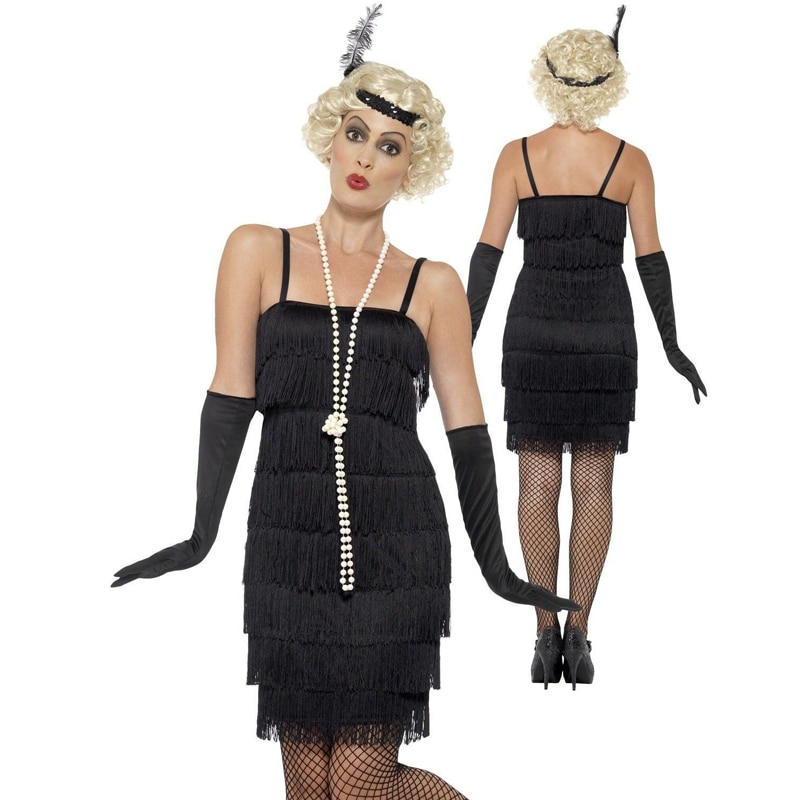 Charleston Gatsby Fringe Flapper Dress 8 Tiered Tassel Party Outfit Women  1920s Roaring 20s Costume | Shopee Philippines