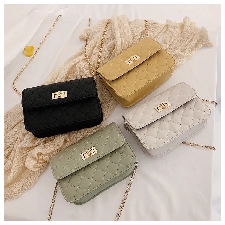 Yvon #2061 Korean embroidered diamond sling bags for women on big sale ...