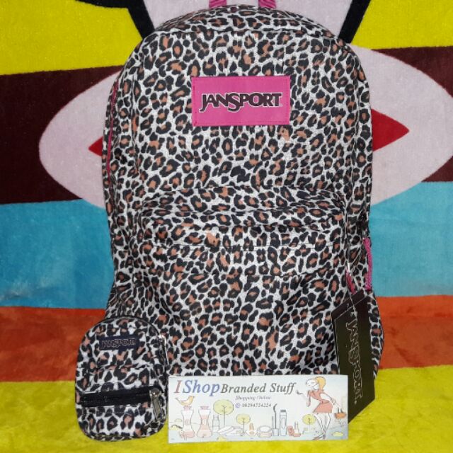 jansport leopard backpack