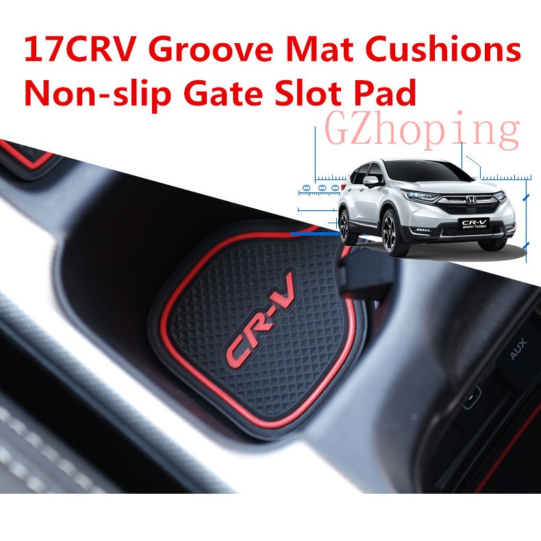 Door Slot Pad Rubber Mats For Mitsubishi ASX 13-15 Car Interior Accessories Water Cup Storage Box Non Slip Mat Car Slip Protection Decoration Color : Red 