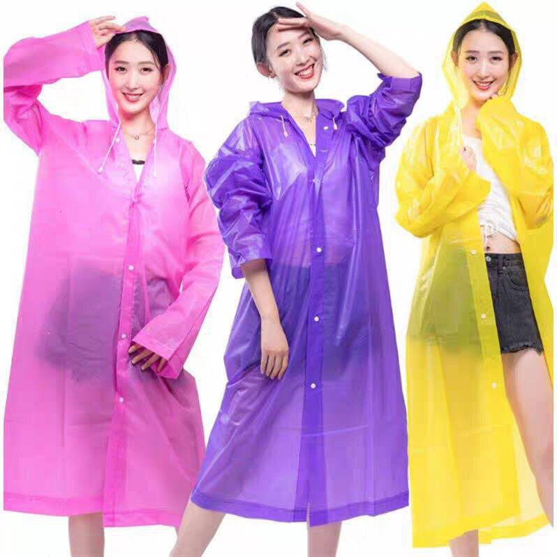 HOME--- Waterproof Jacket Clear PVC Raincoat Rain Coat Hooded | Shopee ...