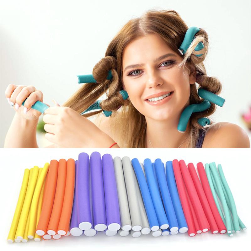 42pcs Flexible Foam Hair Curler Rods Set Hair Styling Tools