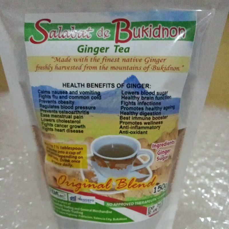 Salabat de Bukidnon OriginalTea(Ginger/Ginger with Moringa /Ginger with Moringa & Turmeric
