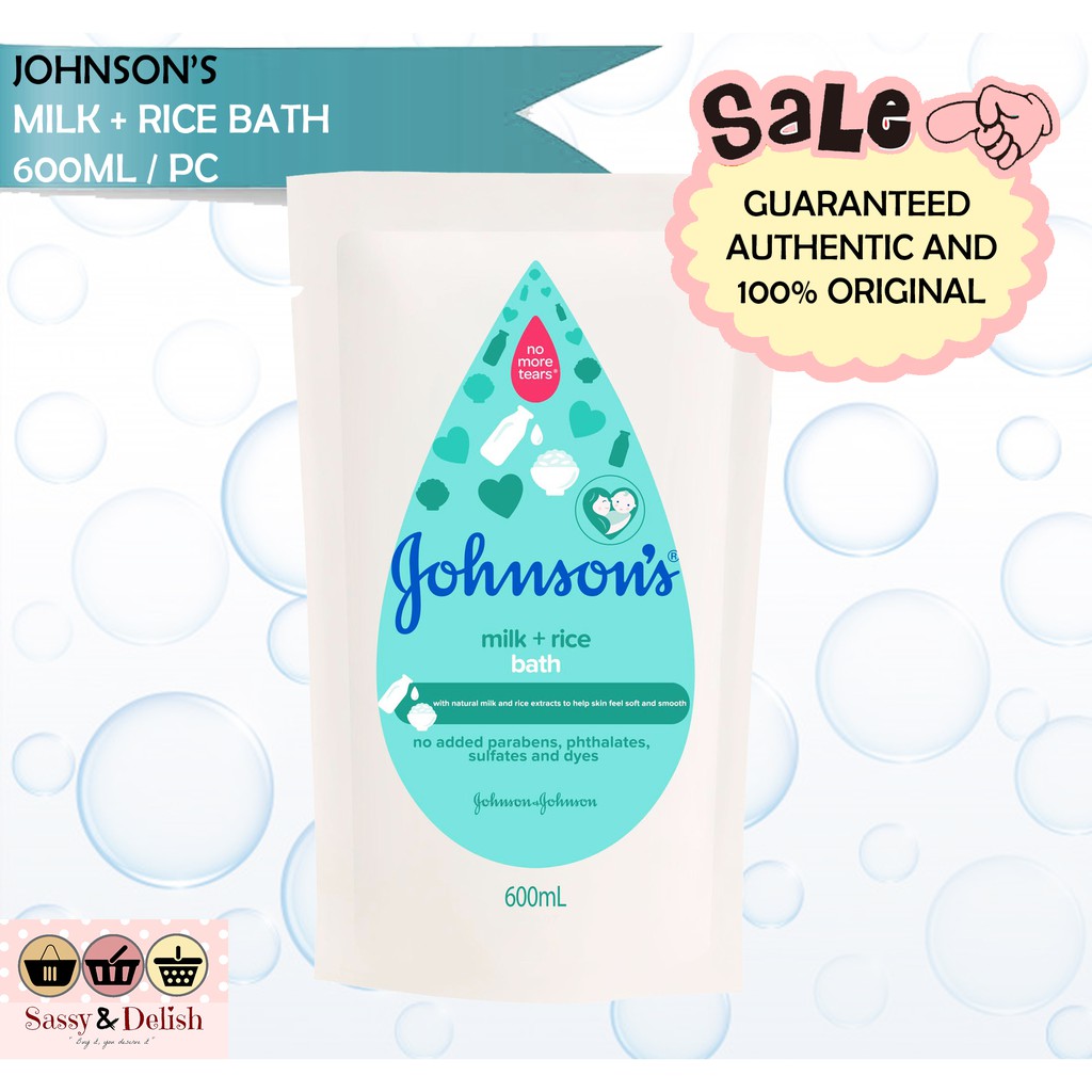 johnson and johnson milk and rice bath
