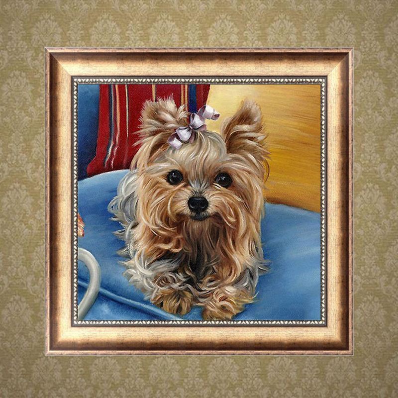 5D Diy Diamond Dog Painting Embroidery Cross Stitch Handicrafts