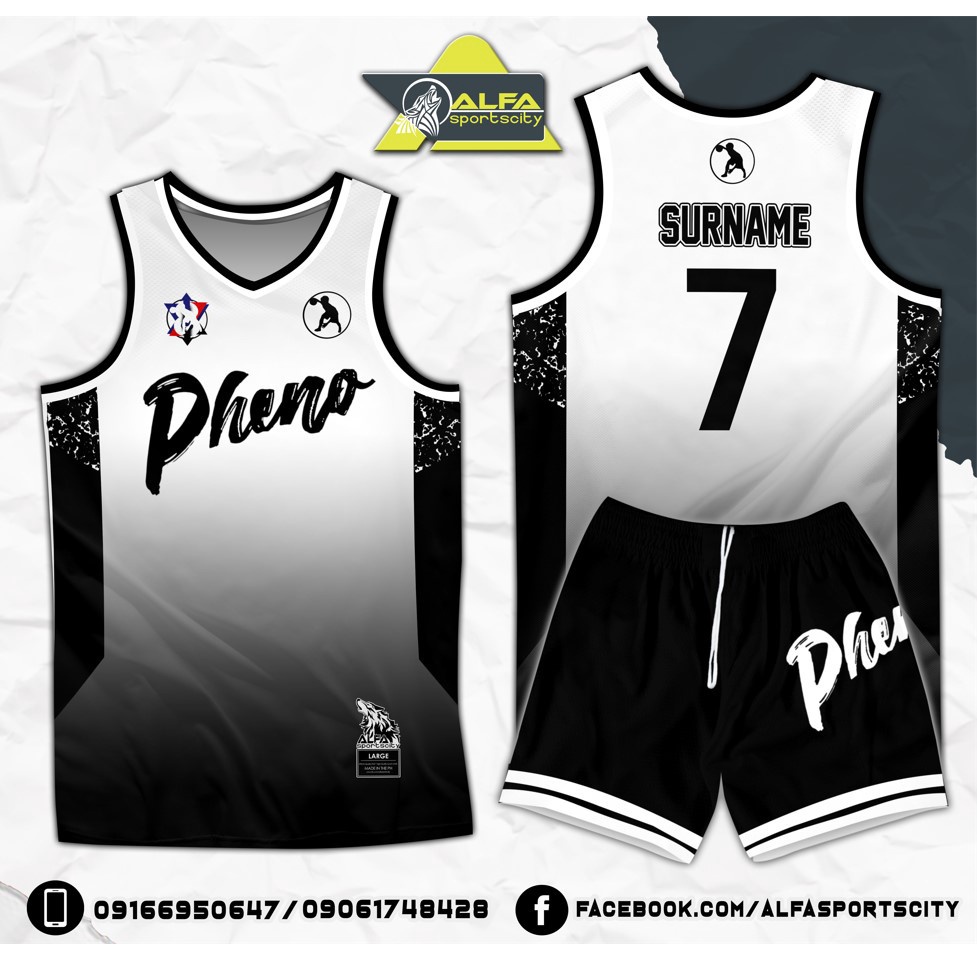 PHENO JERSEY SET ALFA NBA DESIGN FULL SUBLIMATION BASKETBALL JERSEY