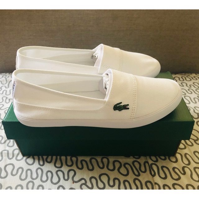 lacoste white canvas