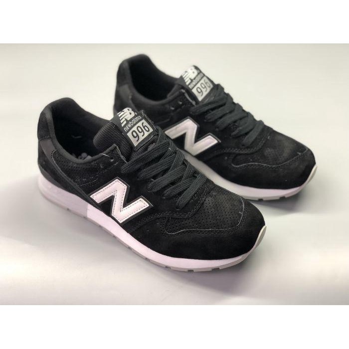 new balance 996 all black running trainers