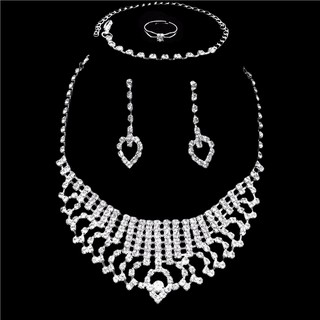 4in1 diamonds fashion set wedding jewelry set