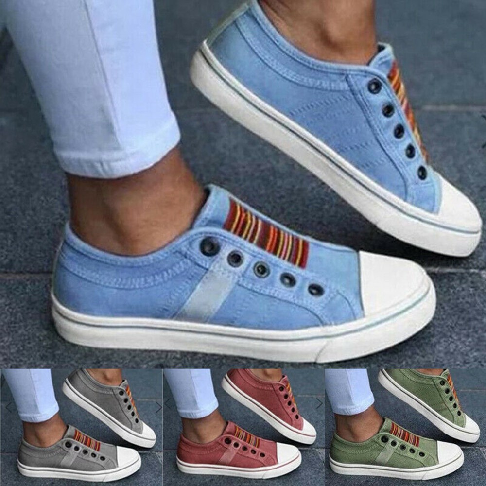 slip on plimsolls ladies