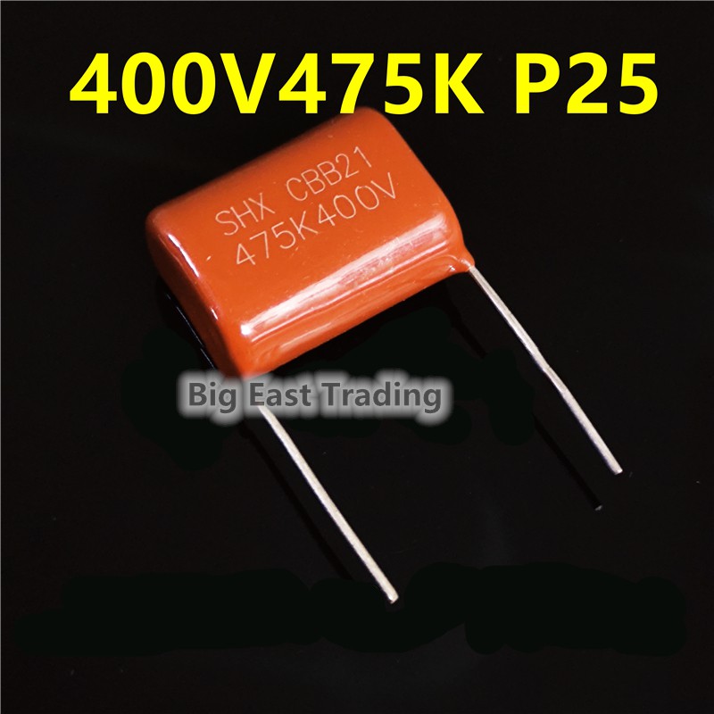 2pcs CBB21 Capacitor 475K 400V 475 4.7uF CBB21 CBB22 Metallized ...