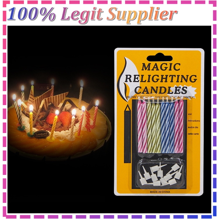 BIGSALE BD067 Magic Relighting Candle Birthday Candles Cake Topper