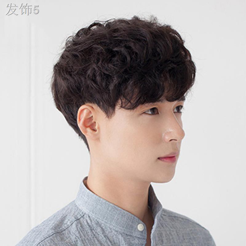 ❏Wholesale Korean Men's Headgear Handsome Spot Bangs Wig European and  American Short Curly Hair Sha | Shopee Philippines