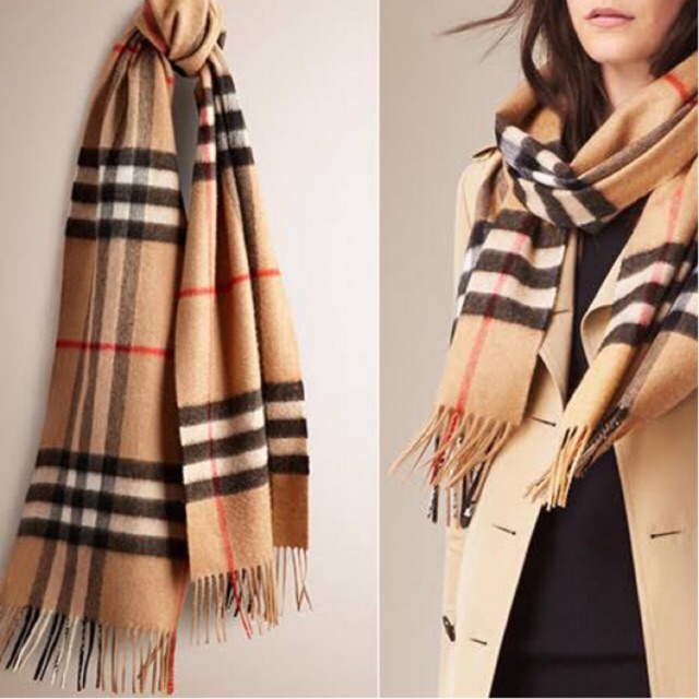 COD: New BURBERRY Style Scarf | Shopee 