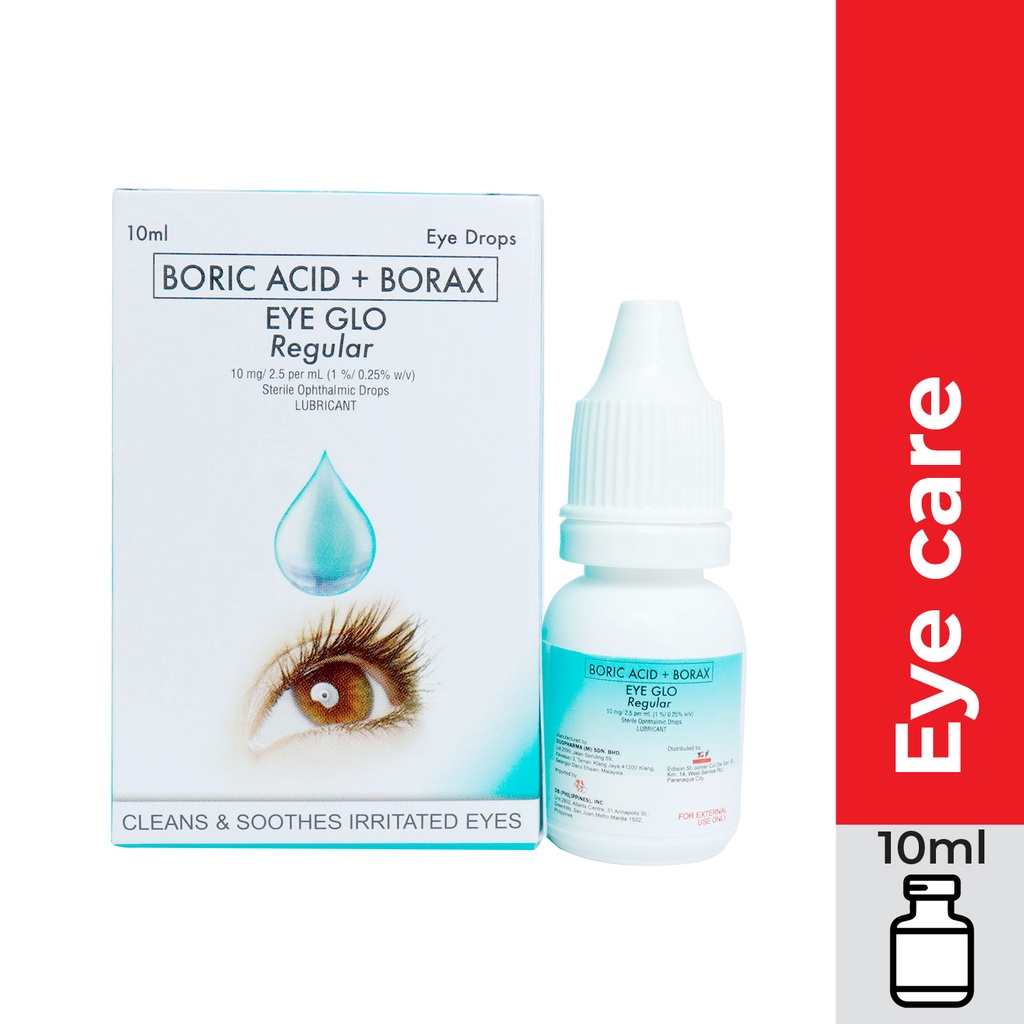 TGP Eyeglo Reg Boric Acid + Boraxopthdrop 10/2.5mg Eye Drops 1 Piece To