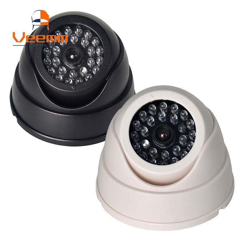 2Pcs*Dummy Outdoor Dome Security CCTV Surveillance Camera with 30pc False IR LED
