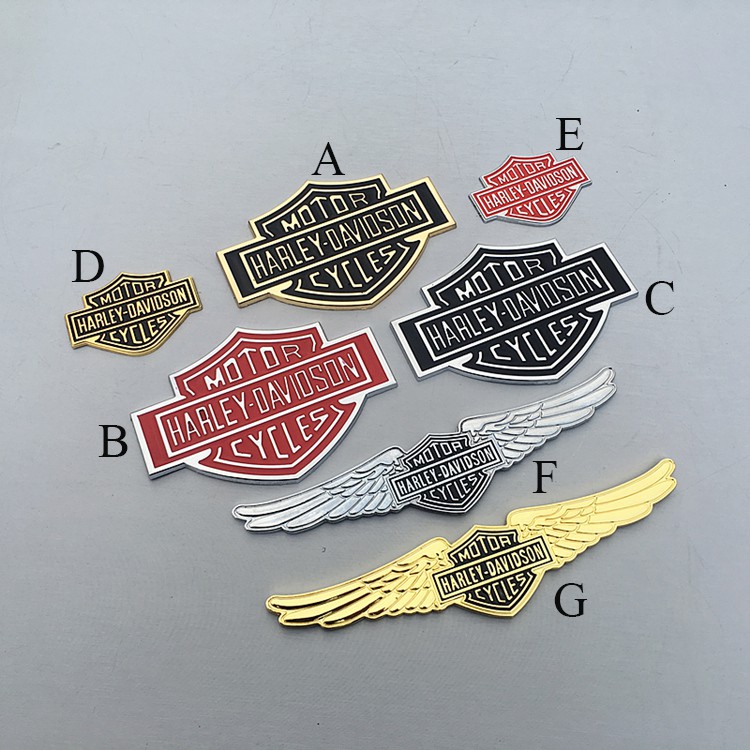 1 X Metal HARLEY DAVIDSON MOTOR Emblem Badge Sticker Decal Shopee
