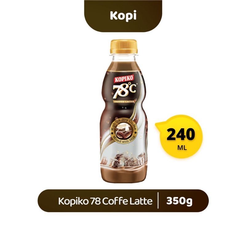 Kopiko 78C Coffee Latte 240ml Wholesale Coffee Bottle Mayora Shopee