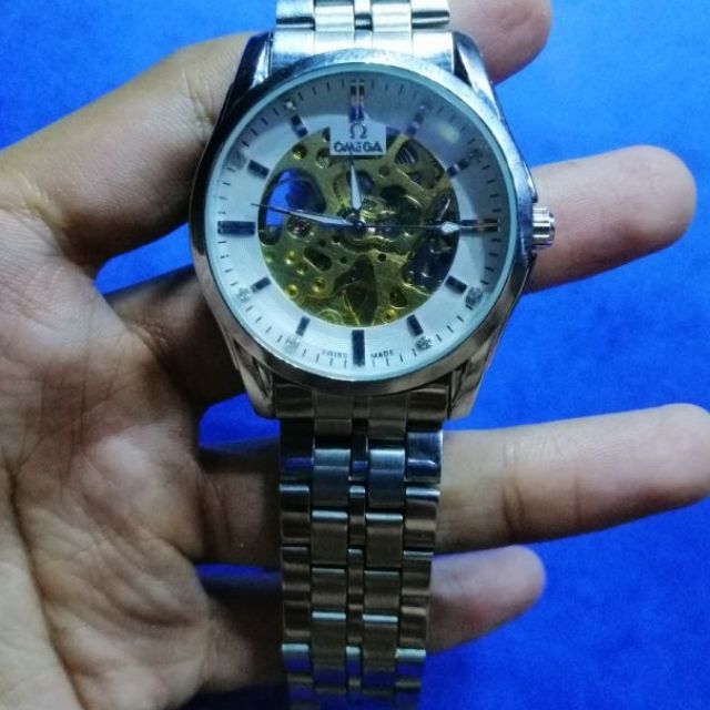 skeleton watch omega
