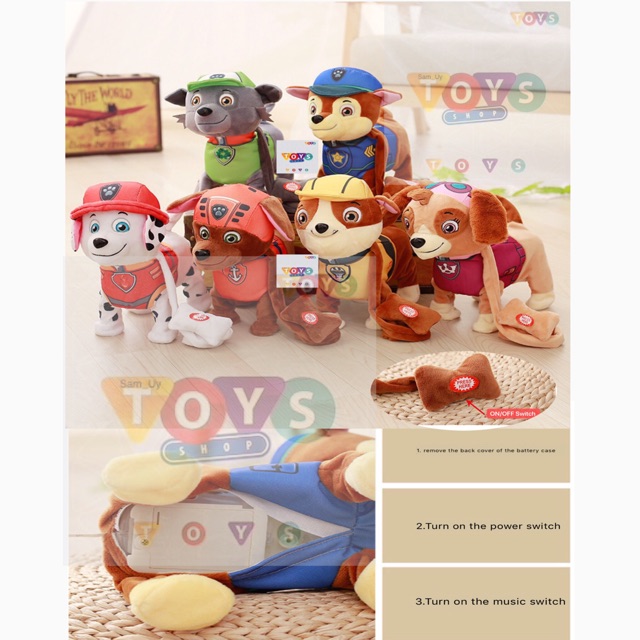 paw patrol walking singing toy