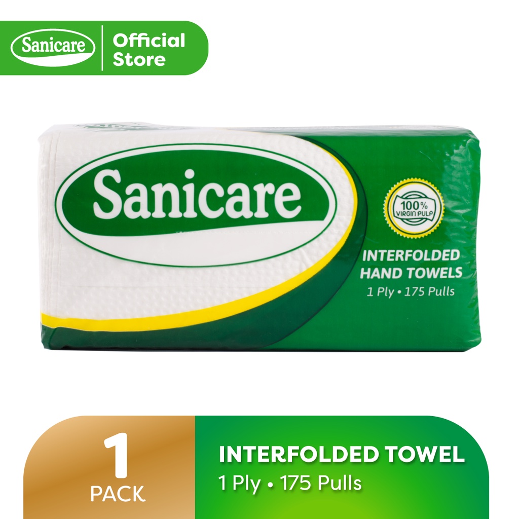 Sanicare Regular 1 Ply Interfolded Paper Towel Pack Shopee Philippines