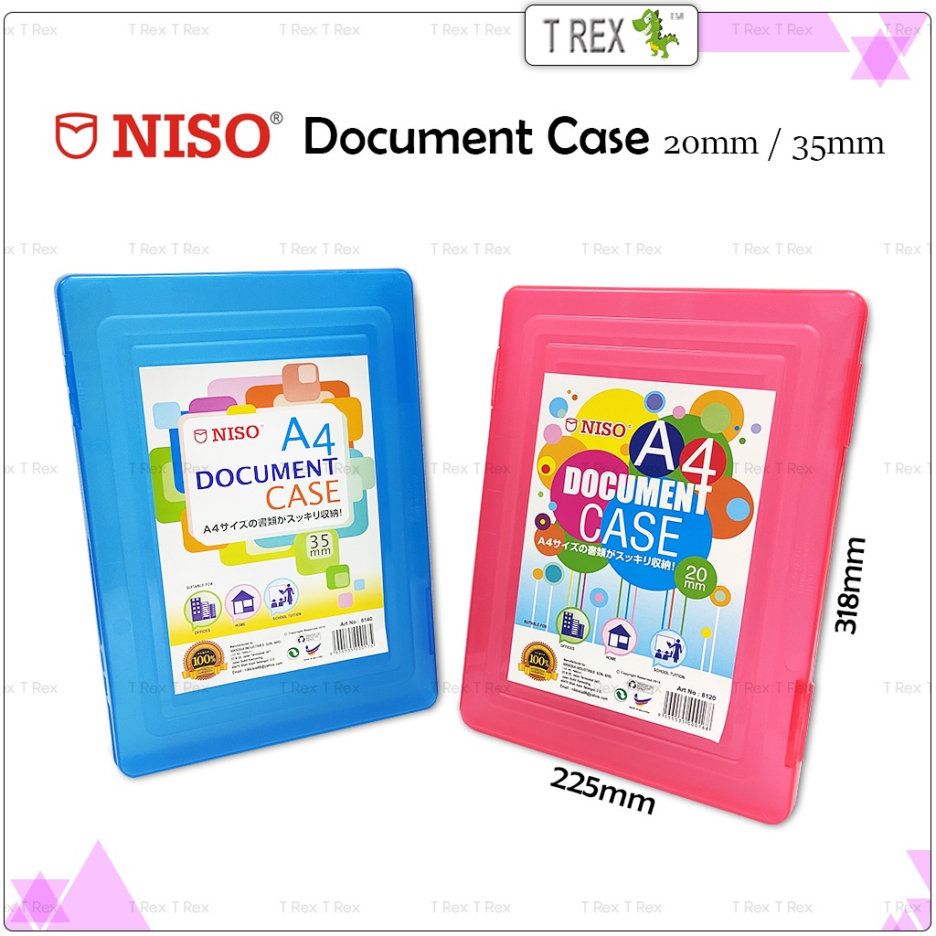 Niso A4 Document Case / File Case / File with Lock / Document Holder