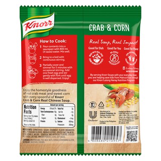 Knorr Crab And Corn Soup Mix 55g | Shopee Philippines