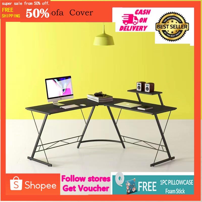 LShaped Office table Corner Desk Computer Gaming PC Table Shopee