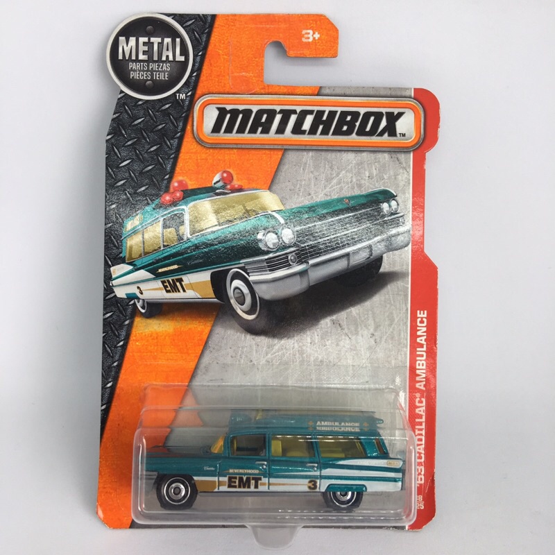 MATCHBOX ‘63 CADILLAC AMBULANCE 2017 (GREEN) | Shopee Philippines