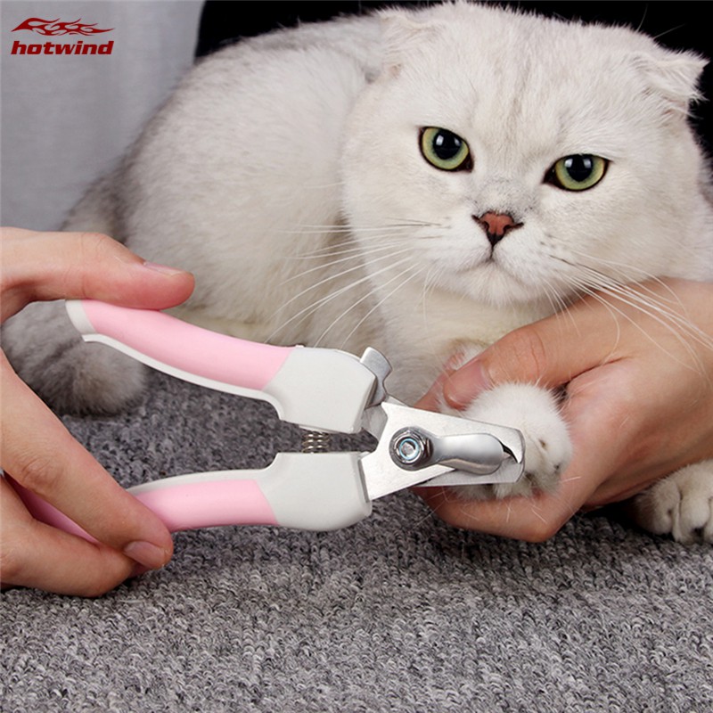 HW Professional Pet Cat Dog Nail Clipper Cutter Stainless Steel Pet ...