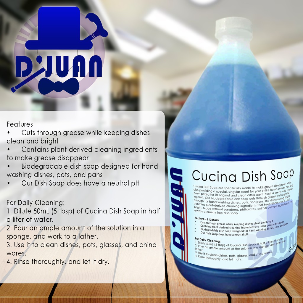 DJuan Cucina Dish Soap 1 Galon ( Dishwashing Liquid) Shopee Philippines