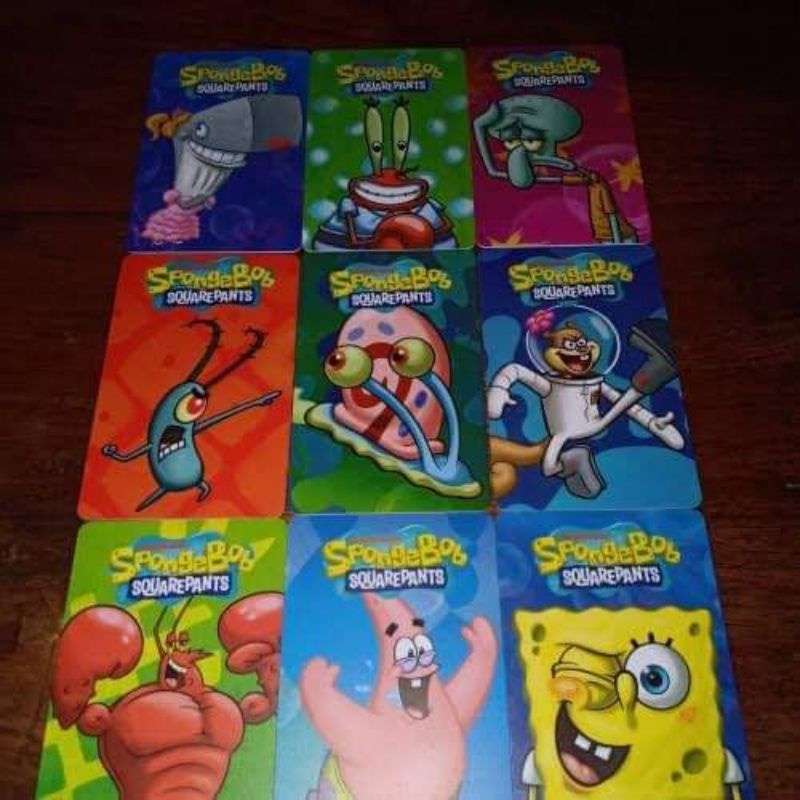 SpongeBob Pineapple arcade game collectible card set! | Shopee Philippines