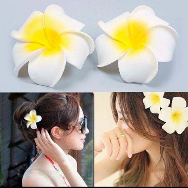 hawaiian flower hair pieces