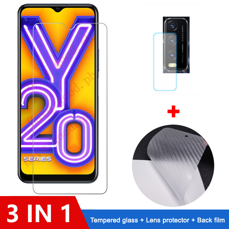 Vivo Y20s Tempered Glass 3 In 1 Vivo Y20s Y20i Y11d Y12 Y17 Y15 Y19 2020 Tempered Glass Film 9h 2051