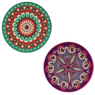 Car Coasters 2 Pack,Ceramic Stone Absorbent Car Cup Holders,Car Accessories Decorations for Women 