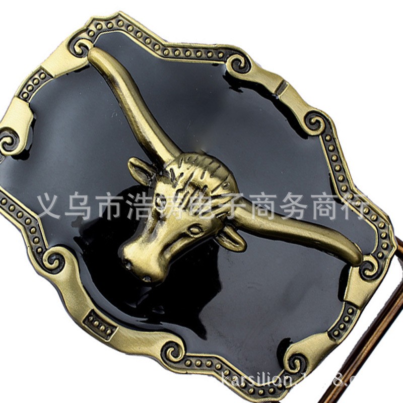 cow belt buckle