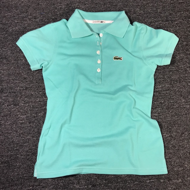 Women's Lacoste Polo Shirt Mint Green 